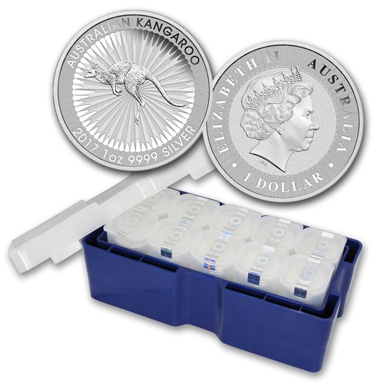 2017 AUS 250-Coin 1 oz Silver Kangaroo Mini Monster Box BU 2017 AUS 250-Coin 1 oz Silver Kangaroo Mini Monster Box BU